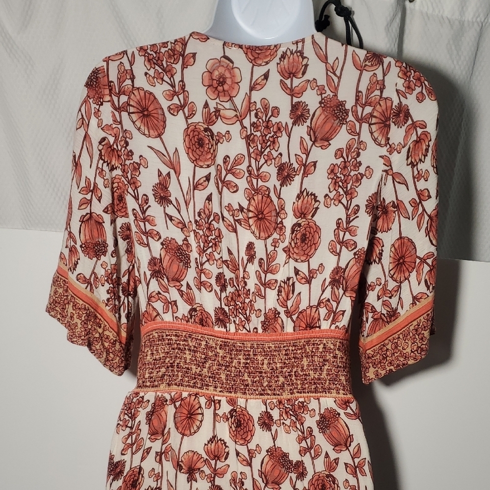 Illa Illa Floral Dress Floral V-Neck Maxi Dress Size S - Picture 7 of 13